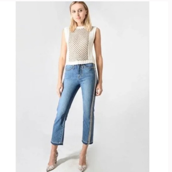 Calvin Rucker Rebel Selvage High Vintage Straight 100% Cotton Raw Hem Jeans 27 - Picture 2 of 15